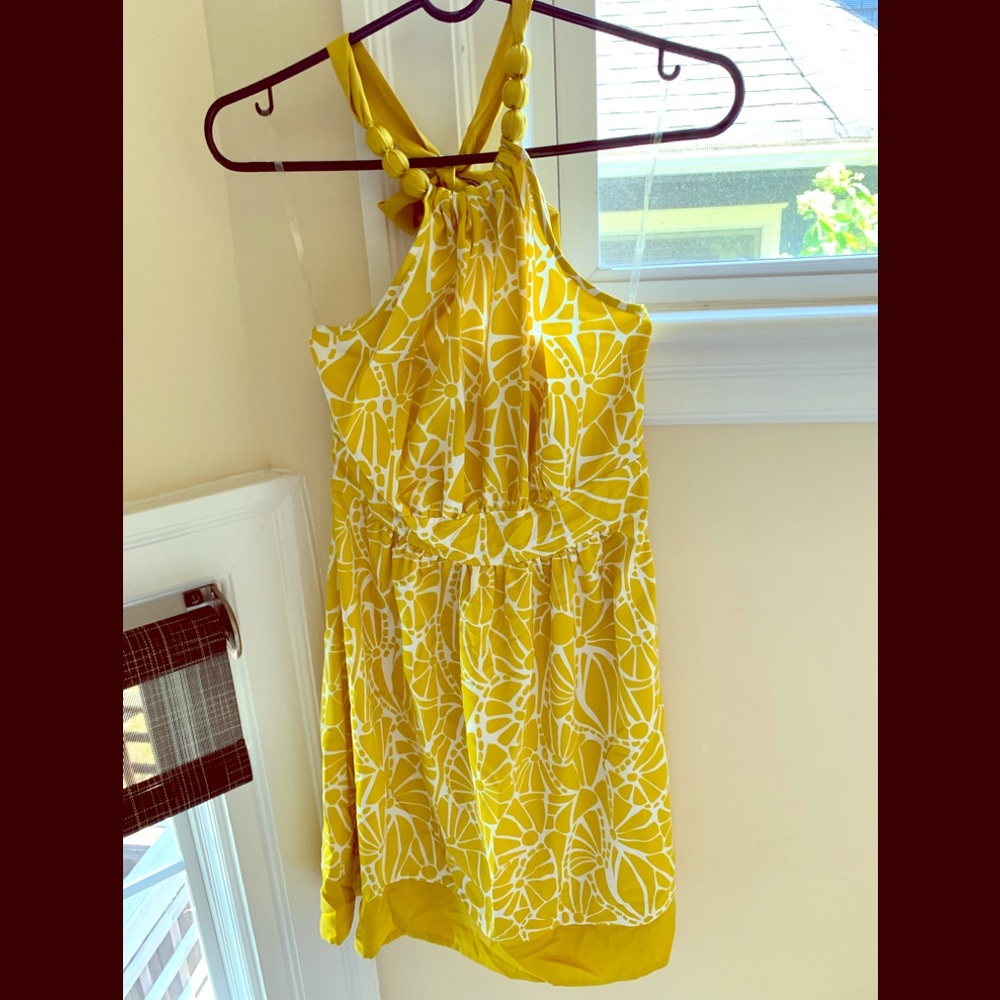 Forever 21 yellow gold dress sz S
